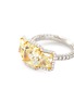 Detail View - Click To Enlarge - LC COLLECTION JEWELLERY - Diamond 18k yellow gold platinum ring