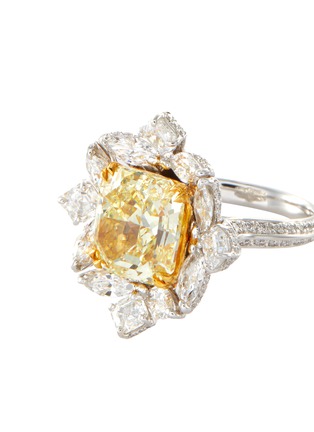 Detail View - Click To Enlarge - LC COLLECTION JEWELLERY - Diamond 18k gold platinum ring
