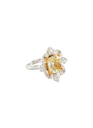 Main View - Click To Enlarge - LC COLLECTION JEWELLERY - Diamond 18k gold platinum ring