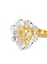 Detail View - Click To Enlarge - LC COLLECTION JEWELLERY - Diamond 18k yellow gold platinum heart ring