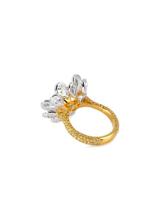 Figure View - Click To Enlarge - LC COLLECTION JEWELLERY - Diamond 18k yellow gold platinum heart ring