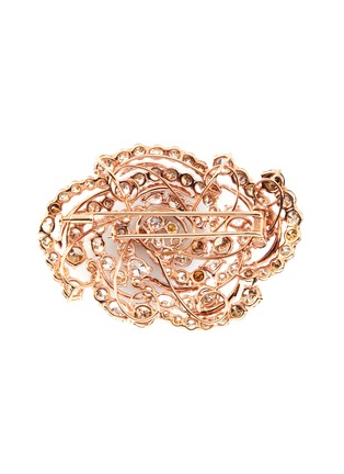 Figure View - Click To Enlarge - LC COLLECTION JEWELLERY - Diamond 18k rose gold swirl brooch