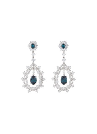 Main View - Click To Enlarge - LC COLLECTION JEWELLERY - Diamond alexandrite openwork drop earrings