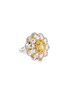Main View - Click To Enlarge - LC COLLECTION JEWELLERY - Diamond 18k yellow gold platinum floral ring