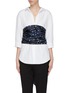 Main View - Click To Enlarge - HELLESSY - 'Saturn' star print bustier panel shirt