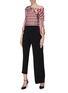 Figure View - Click To Enlarge - HELLESSY - 'Eclipse' asymmetric skirt overlay suiting pants