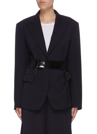 Main View - Click To Enlarge - MAISON MARGIELA - Belted wool blazer
