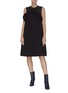 Figure View - Click To Enlarge - MAISON MARGIELA - Welt pocket panelled bustier shift dress
