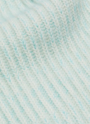  - MAISON MARGIELA - Open back wool blend rib knit turtleneck sweater