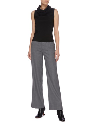 Figure View - Click To Enlarge - MAISON MARGIELA - Folded waistband suiting pants