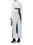 Back View - Click To Enlarge - MAISON MARGIELA - Asymmetric suiting pants panel strapless top
