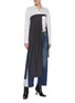 Figure View - Click To Enlarge - MAISON MARGIELA - Asymmetric suiting pants panel strapless top
