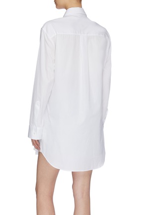 Back View - Click To Enlarge - MAISON MARGIELA - Knotted layered panel shirt