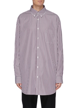 Main View - Click To Enlarge - MAISON MARGIELA - Oversized stripe shirt