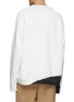 Back View - Click To Enlarge - MAISON MARGIELA - Colourblock logo print sweatshirt