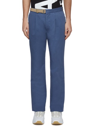 Main View - Click To Enlarge - MAISON MARGIELA - Buckled belted twill chinos