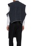 Back View - Click To Enlarge - MAISON MARGIELA - Distressed border oversized high-low knit vest