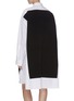Back View - Click To Enlarge - MAISON MARGIELA - Oversized rib knit panel shirt