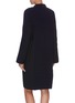 Back View - Click To Enlarge - MAISON MARGIELA - Flared sleeve panelled rib knit dress