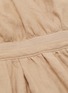 Detail View - Click To Enlarge - AKIRA NAKA - Asymmetric sleeve rope tie linen dress