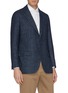 Front View - Click To Enlarge - TOMORROWLAND - Donegal tweed soft blazer