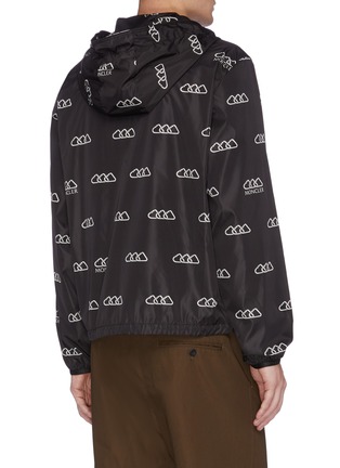 Back View - Click To Enlarge - MONCLER - 'Mikael' logo print hooded windbreaker jacket