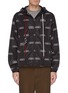 Main View - Click To Enlarge - MONCLER - 'Mikael' logo print hooded windbreaker jacket