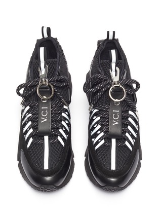 Detail View - Click To Enlarge - PIERRE HARDY - x Victor Cruz 'VC1 2006' chunky outsole mesh sneakers
