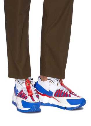 Figure View - Click To Enlarge - PIERRE HARDY - x Victor Cruz 'VC1 2012' chunky outsole mesh sneakers