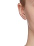 Figure View - Click To Enlarge - SYDNEY EVAN - 'Robot' diamond 14k yellow gold single stud earring