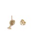 Detail View - Click To Enlarge - SYDNEY EVAN - 'Wine Glass' ruby 14k yellow gold single stud earring