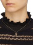 Figure View - Click To Enlarge - SYDNEY EVAN - 'Girl Robot' diamond 14k yellow gold pendant necklace