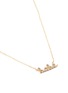 Detail View - Click To Enlarge - SYDNEY EVAN - 'Babe' small diamond 14k yellow gold necklace