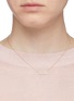 Figure View - Click To Enlarge - SYDNEY EVAN - 'Babe' small diamond 14k yellow gold necklace