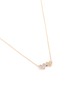 Detail View - Click To Enlarge - SYDNEY EVAN - 'Double Heart' medium diamond 14k gold pendant necklace