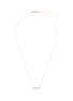 Main View - Click To Enlarge - SYDNEY EVAN - 'Double Heart' medium diamond 14k gold pendant necklace
