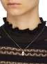 Figure View - Click To Enlarge - SYDNEY EVAN - 'Robot' diamond 14k yellow gold pendant necklace