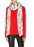 Figure View - Click To Enlarge - ALEXANDER MCQUEEN - Chain Burnst modal-wool scarf