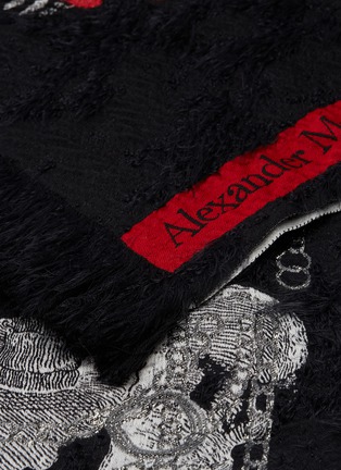 Detail View - Click To Enlarge - ALEXANDER MCQUEEN - Adorned Skeleton scarf