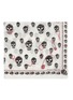 Detail View - Click To Enlarge - ALEXANDER MCQUEEN - Pinned Multiskull modal-wool scarf