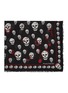 Detail View - Click To Enlarge - ALEXANDER MCQUEEN - Pinned Multiskull modal-wool scarf
