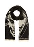 Main View - Click To Enlarge - ALEXANDER MCQUEEN - Chained Skull wool scarf