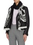 Figure View - Click To Enlarge - ALEXANDER MCQUEEN - Chained Skull wool scarf