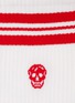 Detail View - Click To Enlarge - ALEXANDER MCQUEEN - Stripe skull socks