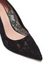 Detail View - Click To Enlarge - PEDDER RED - Guipure lace pumps