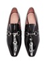 Detail View - Click To Enlarge - PEDDER RED - 'Zack' horsebit patent leather loafers