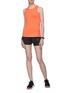 Figure View - Click To Enlarge - CALVIN KLEIN PERFORMANCE - Layered mesh panel racerback performance tank top