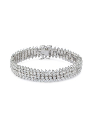 Main View - Click To Enlarge Main View - Click To Enlarge - LC COLLECTION JEWELLERY - Diamond 18k white gold link bracelet