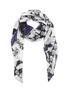 Main View - Click To Enlarge - ALEXANDER MCQUEEN - Torn Rose silk-wool scarf