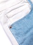  - FRAME - 'Le Crop Mini' colourblock waistband stripe outseam bootcut jeans
